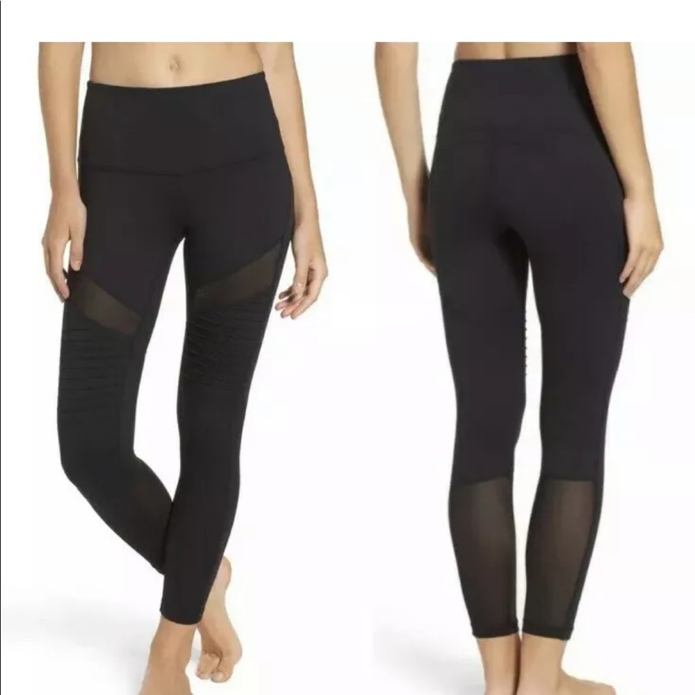 ZELLA L Autumn High Rise Moto Black Legging